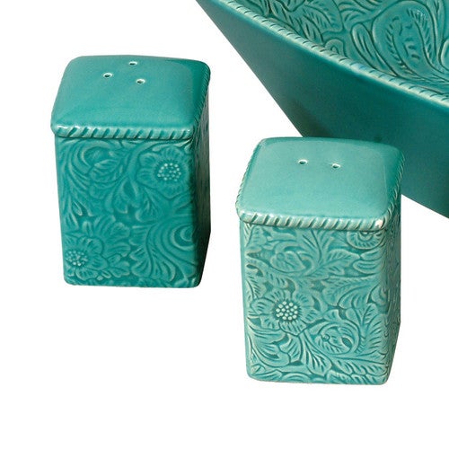 Savannah Turquoise Salt & Pepper Shakers