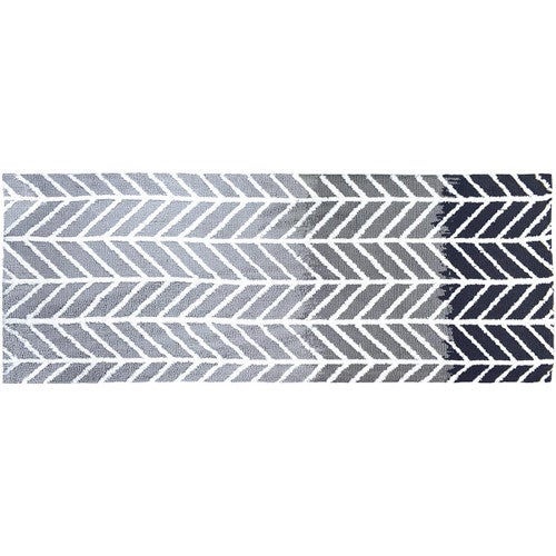 Chevron Gray Rug - 2 x 5