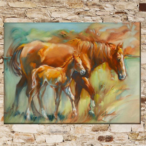 Mother and Mare Outdoor Wall Art