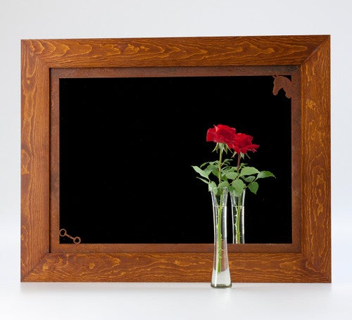 Equestrian Knotty Pine & Rust Mat Mirror