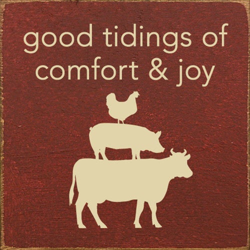 Barnyard Tidings Wood Sign
