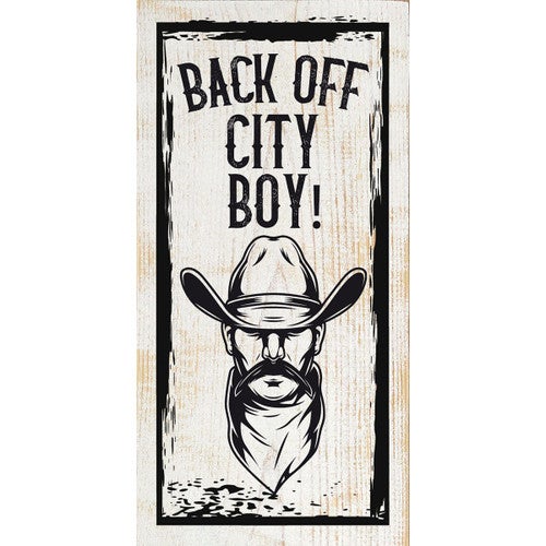 City Boy Wood Sign