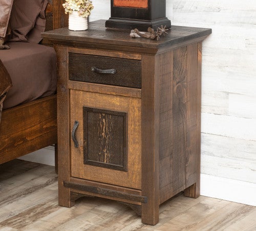 Sierra Woods 1 Drawer 1 Door Nightstand