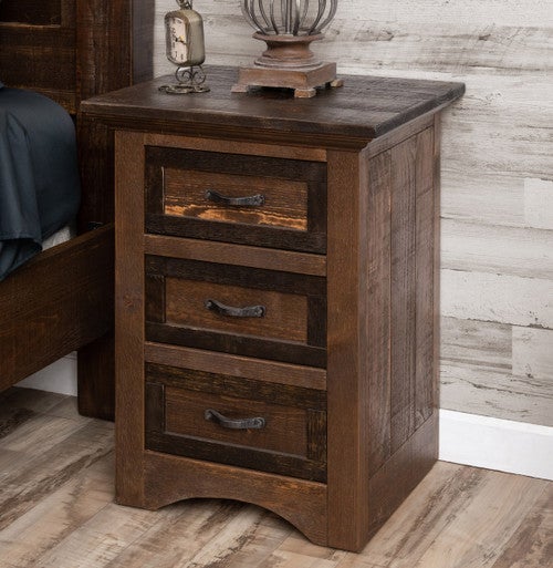 Northern Woodland 3 Drawer Nightstand