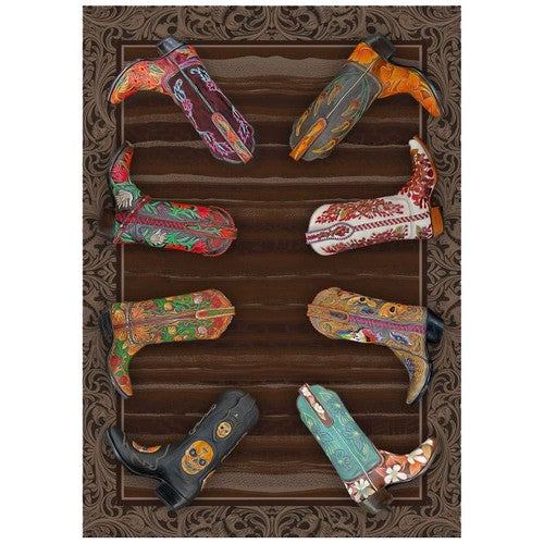 Fiesta Boots Rug - 4 x 5