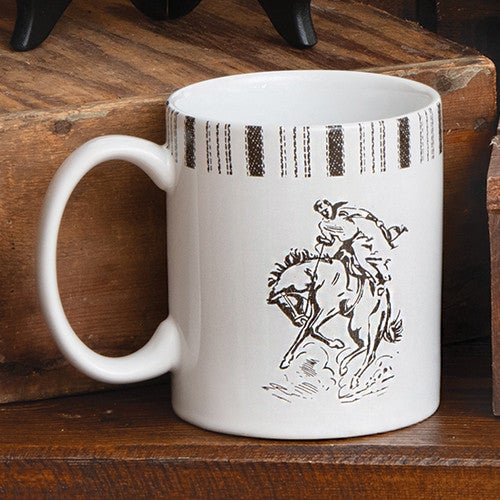 Cowboy Lifestyle Bronco Mugs - Set of 4