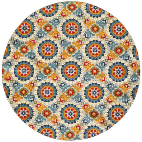 Talavera Heaven Indoor/Outdoor Rug - 8 Ft. Round