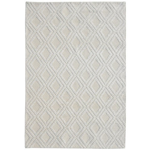 Ivory Diamonds Rug - 5 x 7