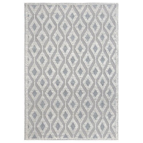 Gray Diamond Vines Rug - 6 x 9