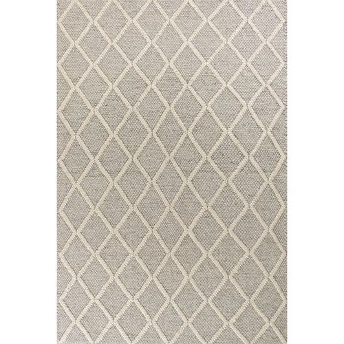 Gray Geo Trail Rug - 9 x 13