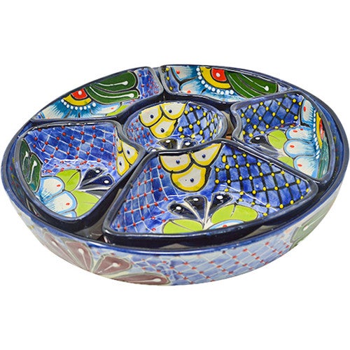 Round Ruidoso Chip & Dip Tray