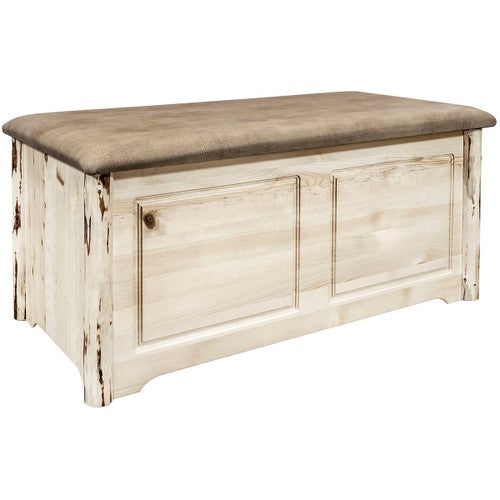 Asheville Small Blanket Chest - Buckskin Upholstery