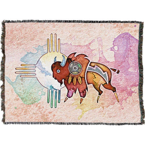 Sun Catcher Buffalo Throw