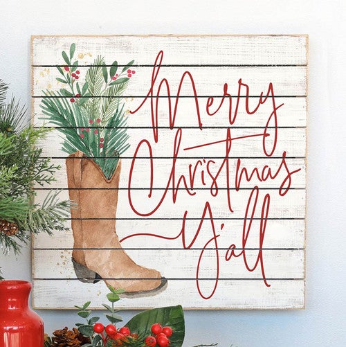 Cowboy Christmas Wall Art