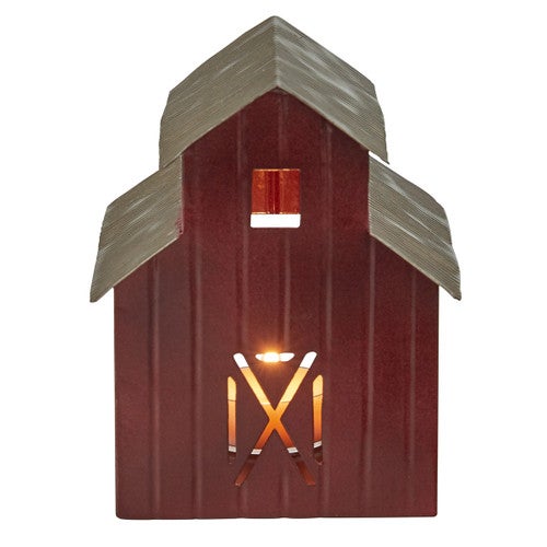Red Barn Tealight Holder - OUT OF STOCK UNTIL 06/18/2025
