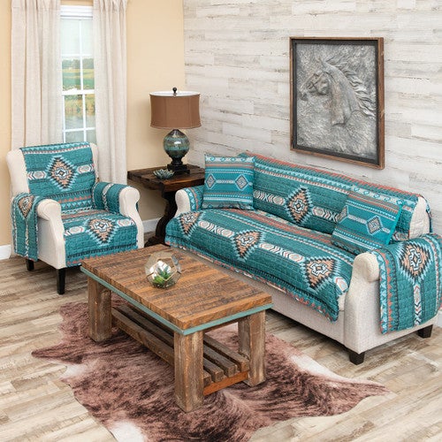 Turquoise Sky Southwestern Furniture Covers