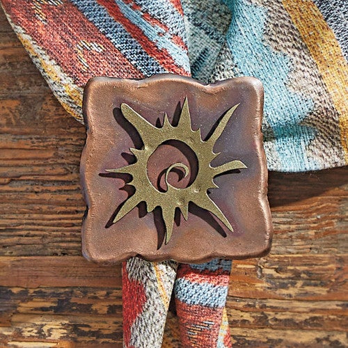 Sun Fire Napkin Rings - Set of 4