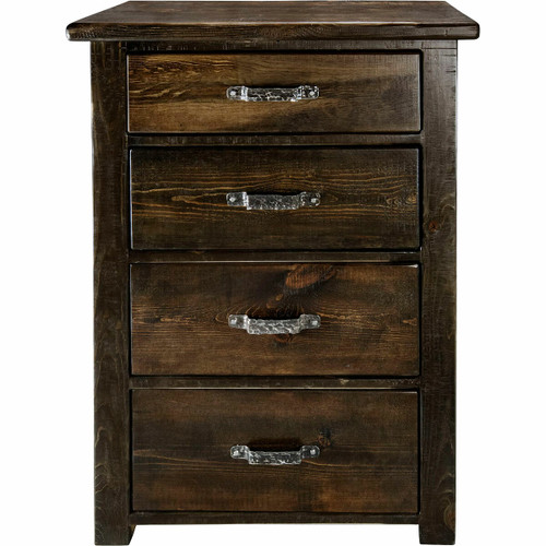 Lima Sawn 4 Drawer Chest with Iron