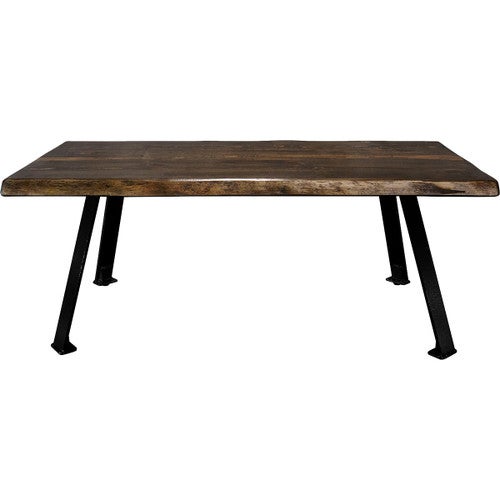 Lima Coffee Table with Blackstone Iron Legs