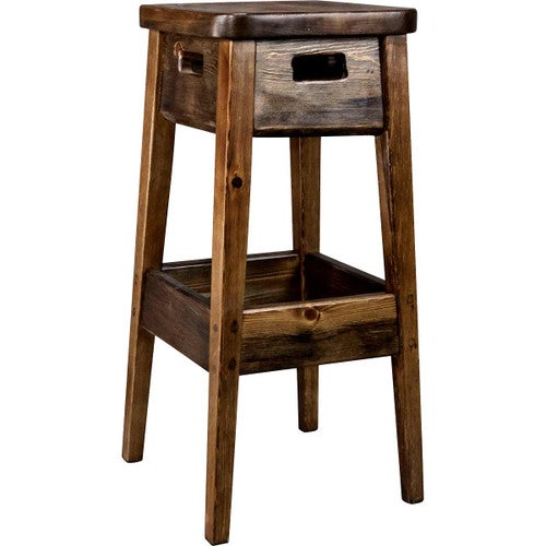 Lima 24 Inch Backless Barstool - Provincial Stain