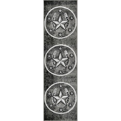 Lonestar Ranch Gray Rug - 2 x 7