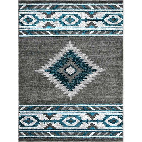 Hacienda Graphite Rug - 8 x 10
