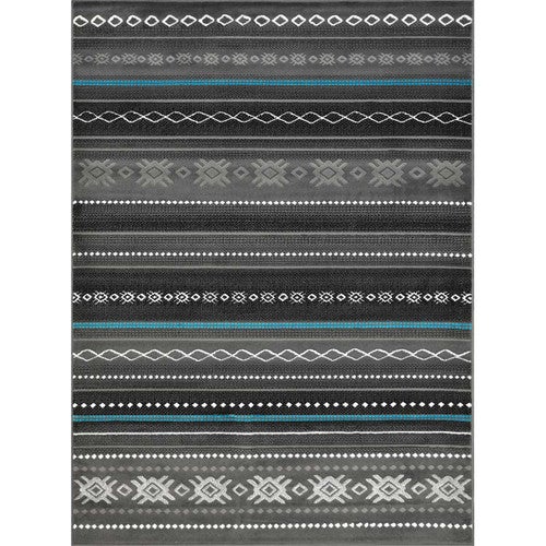 Mexicali Graphite Rug - 5 x 7
