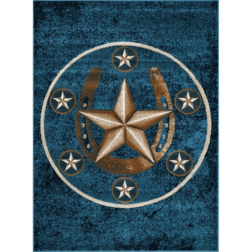 Lonestar Ranch Denim Blue Rug - 8 x 10