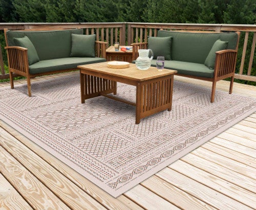 Taos Ivory Indoor/Outdoor Rug - 8 Ft. Square