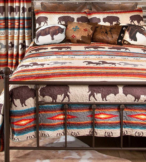Southwest Plains Quilt Bed Set - King