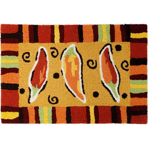Tres Chilis Indoor/Outdoor Accent Rug