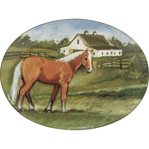 Horse Farm Oval Platter