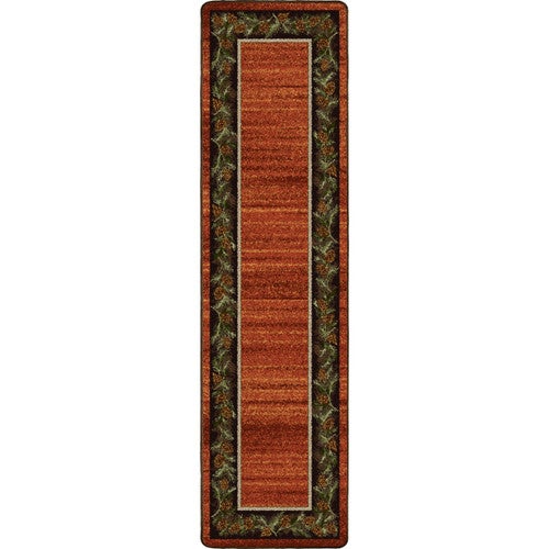 Pine Grove Rust Rug - 2 x 8