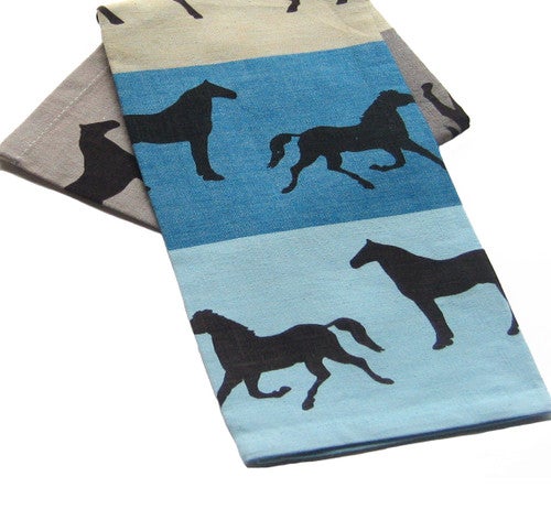 Horse Shadows Kitchen Towel - Set of 4