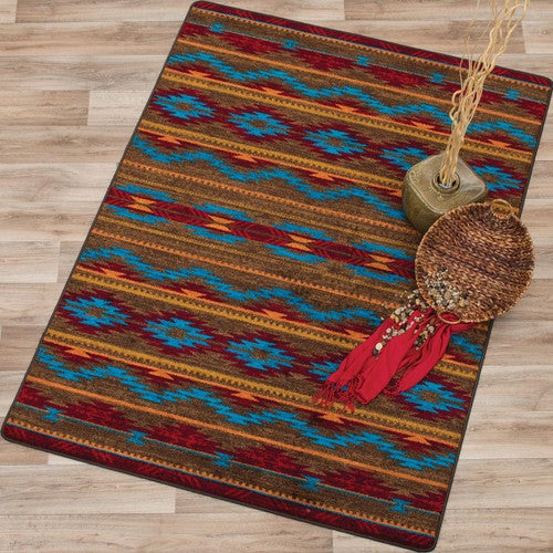 Turquoise Diamonds Rug - 8 Ft. Round