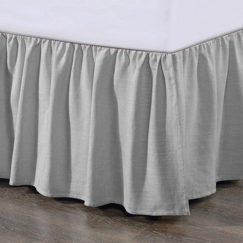 Light Gray Bedskirt - Queen