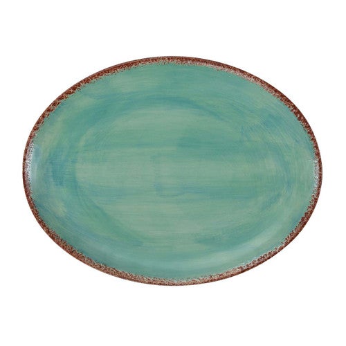 Turquoise Dream Patina Platter with Patina Finish