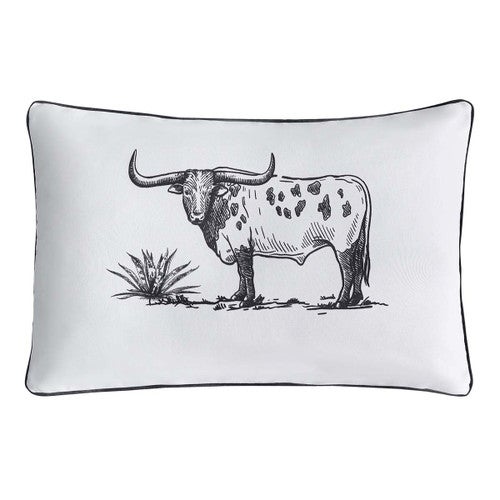 Steer Life Rustic Ranch Pillow
