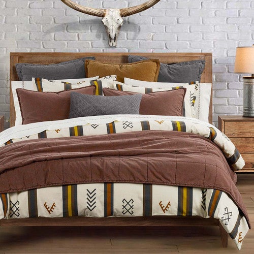 Aztec Stripe Comforter Set - Super King