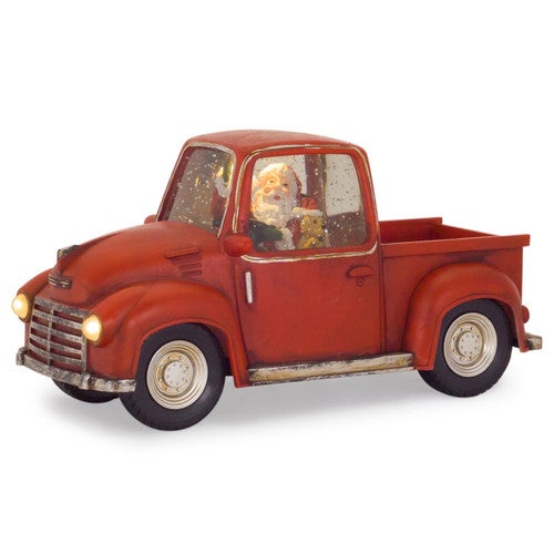 Santa's Ride Snow Globe with Timer