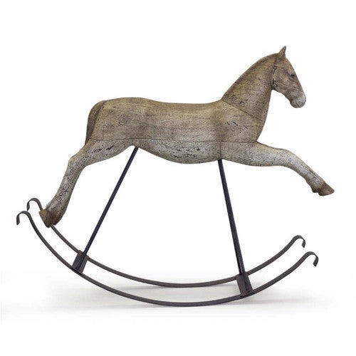 Rustic Rocking Horse Statue
