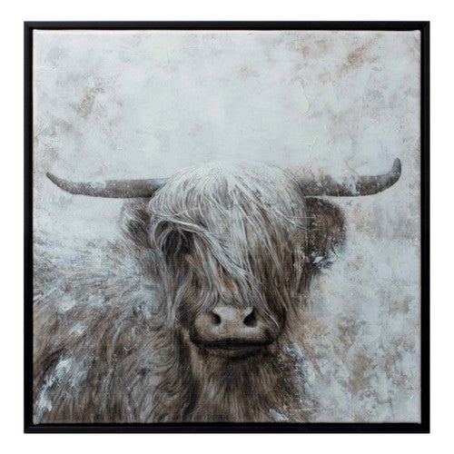 Highland Cow Framed Canvas
