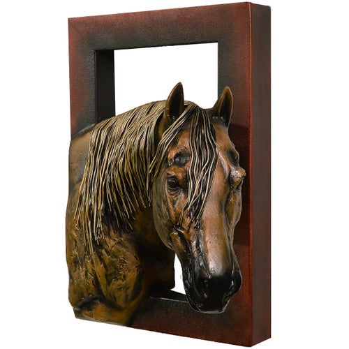 Gallant Quarter Horse Wall Sculpture