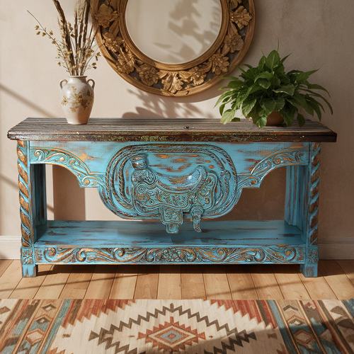 Comanche Carved Credenza