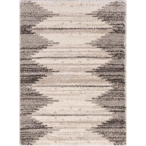 Gray Mirrored Rug - 5 x 8