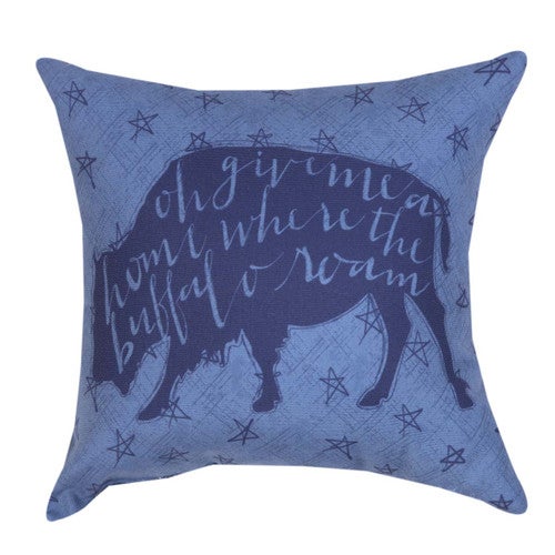Where the Buffalo Roam Pillow
