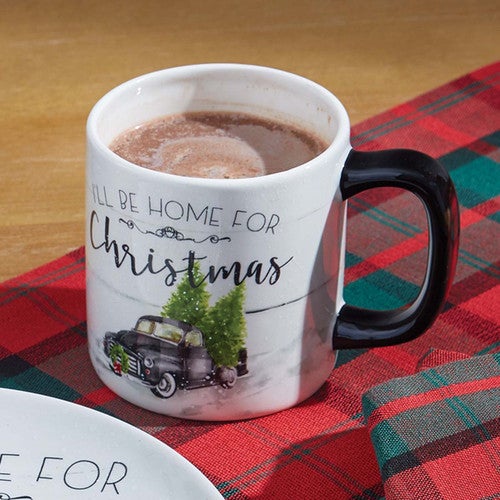 Holiday Truck Mugs - Set of 4