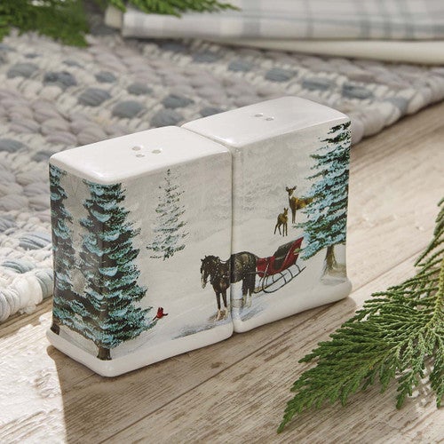 Winter Sleigh Salt & Pepper Set