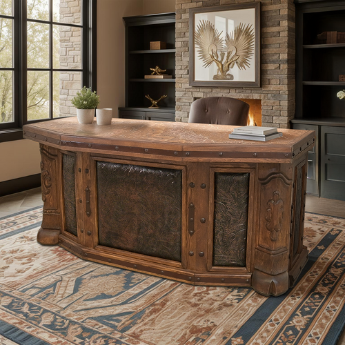 Marble & Leather Desk