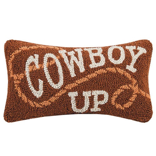 Cowboy Life Hooked Pillow